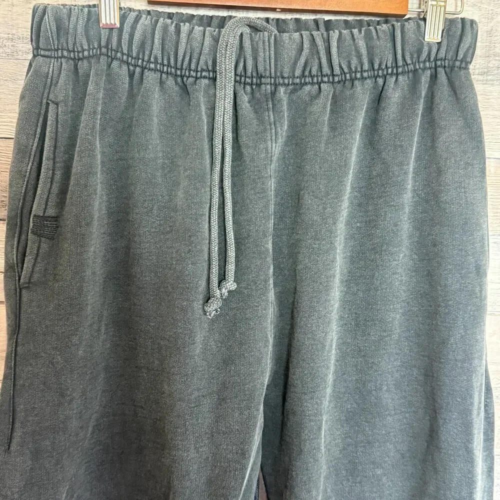 MNML Every Day Fleece Sweatpants Mens XL Gray Pockets Embroidered Casual
